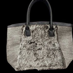 Taleen Tote with double sided Faux Fur Accent, Handbag, Women's Purse